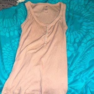So brand size medium peach coral tank long slim fit size M